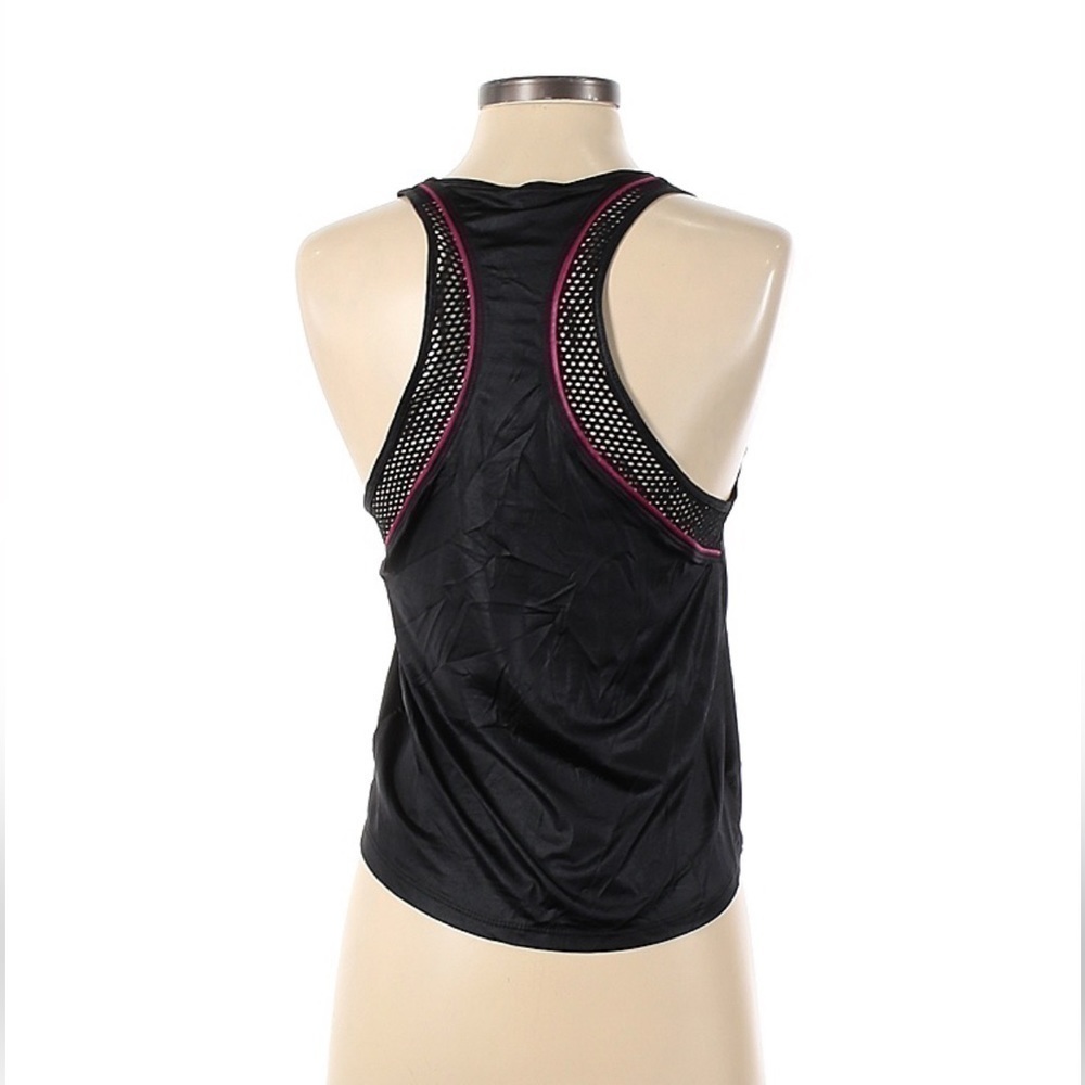 NWT Koral Sleeveless Scoop Neck Top Black Pink Trim XS MSRP $115